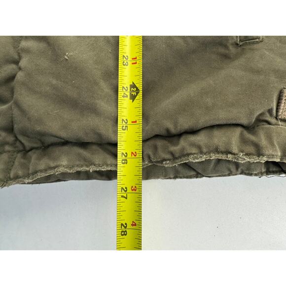 Vintage y2K Detroit Style Old Navy Jacket Mens L Tan Beige Chore Canvas Lined - Picture 6 of 11